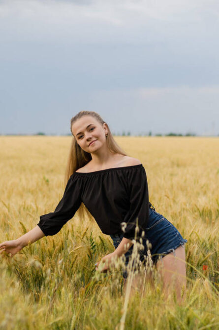Літня сорочка з відкритими плечима чорна - Зображення 2