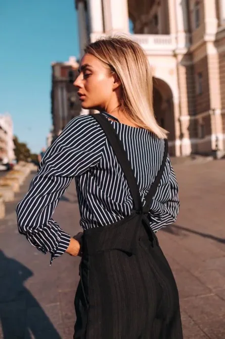 Брюки-палаццо з підтяжками - Зображення 2