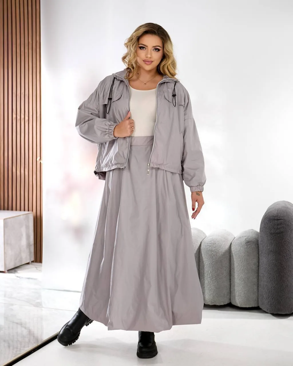 Костюм 2-ка: вітрівка + спідниця - Зображення 9