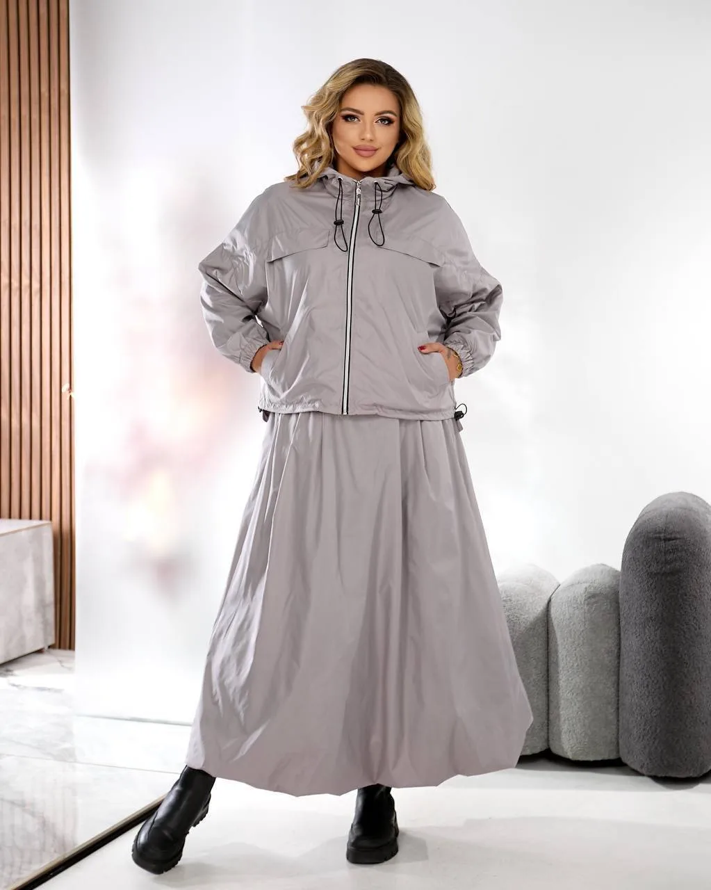 Костюм 2-ка: вітрівка + спідниця - Зображення 5