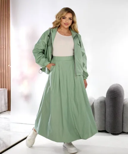 Костюм 2-ка: вітрівка + спідниця