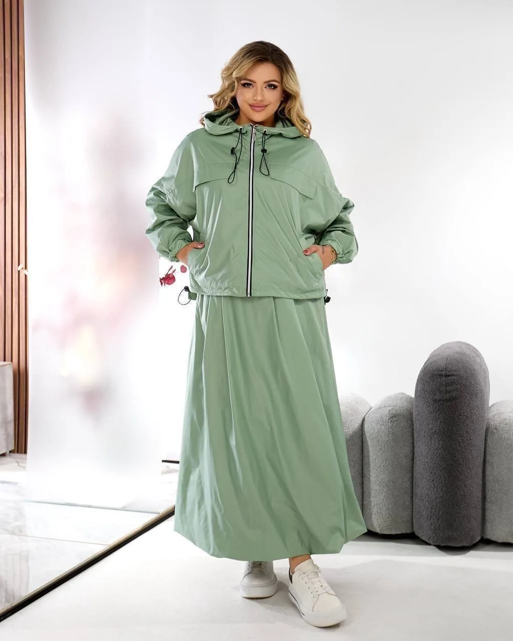 Костюм 2-ка: вітрівка + спідниця - Зображення 5