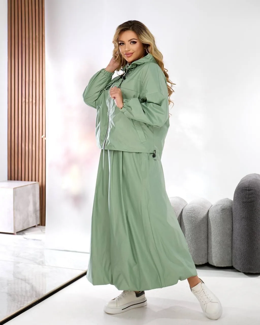 Костюм 2-ка: вітрівка + спідниця - Зображення 4