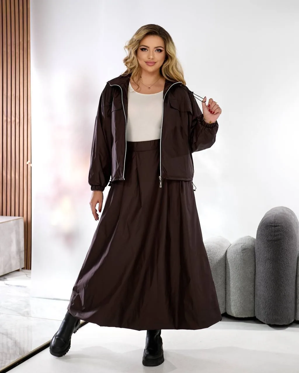 Костюм 2-ка: вітрівка + спідниця - Зображення 3