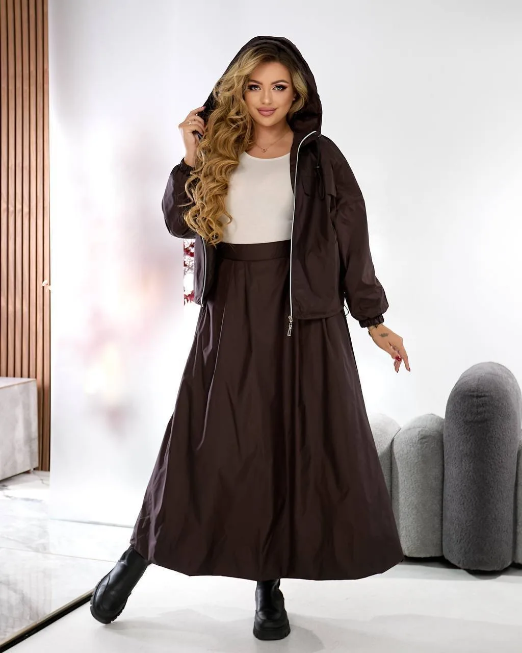 Костюм 2-ка: вітрівка + спідниця - Зображення 2