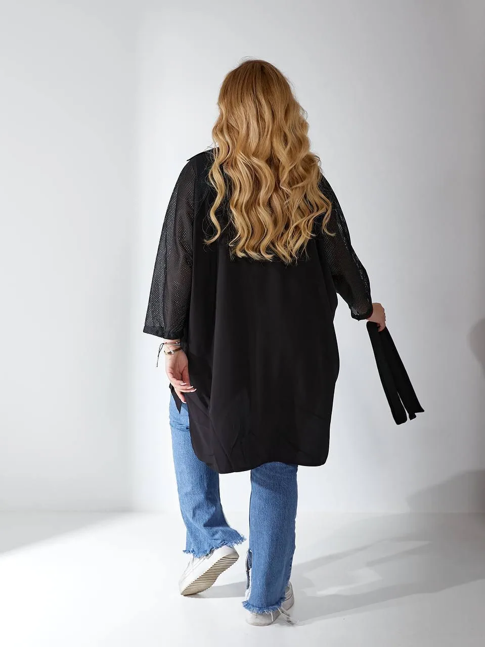 Стильна блуза оверсайз з акцентними рукавами - Зображення 8