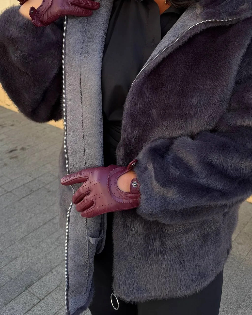Шуба з еко-хутра «Штучна норка» — великі розміри 4XL–6XL - Зображення 9